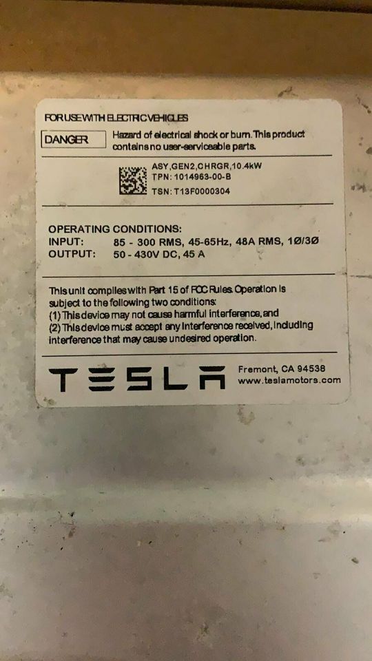 Reparatur Tesla Model S 22KW Doppel Lader GEN 2.0  Master Slave in Staufenberg