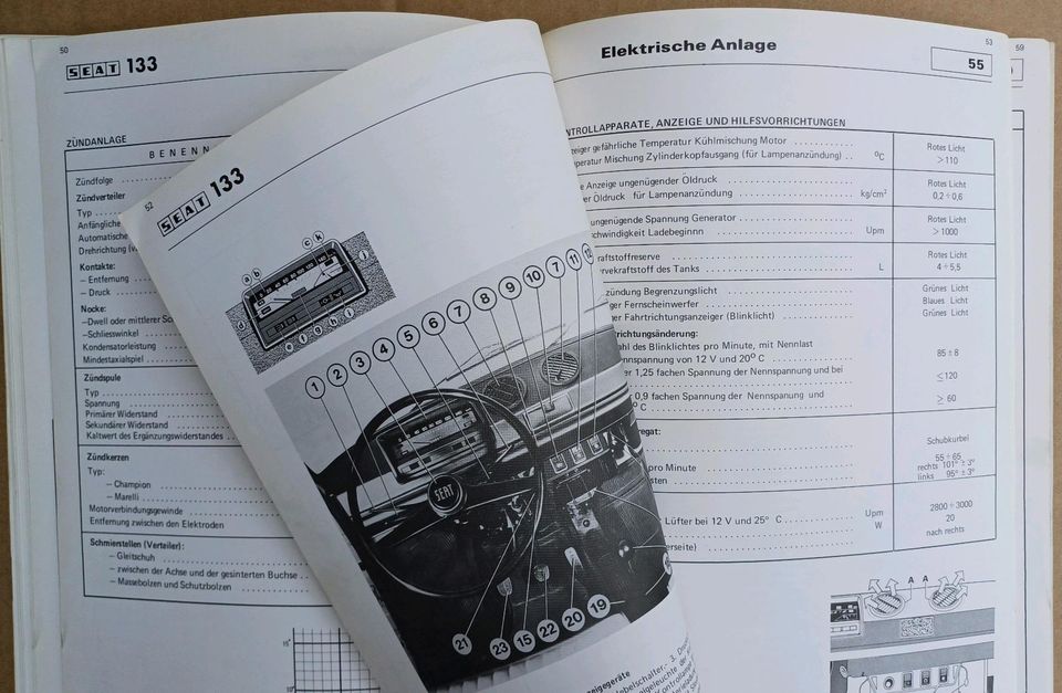 Seat 133 Fiat 133 Reparaturhandbuch Reparaturanleitung Handbuch in Höxter