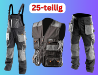 Arbeitskleidung (Latzhosen, Bundhosen, Westen) | 25-teilig Nordrhein-Westfalen - Moers Vorschau