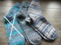 Wollsocken, Kurzsocken ⭐ aus 6fach Sockenwolle Gr. 39 / 40 Niedersachsen - Stade Vorschau