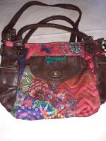 Tasche Handtasche Desigual braun bunt Leder Damenhandtasche Dresden - Briesnitz Vorschau