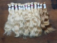 35 cm gewellte blonde europäische Schnitthaare Extensions Schwerin - Schelfstadt Vorschau