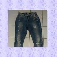 Only Jeanshose Perlen Skinny destroyed Gr. 26  XS Dortmund - Wellinghofen Vorschau