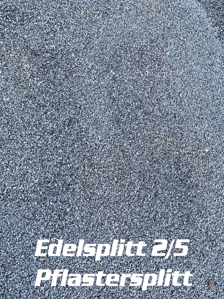 Pflastersplitt 2/5 Frostschutz Schotter 0/32 Sand 0/2 Betonkies in Olpe
