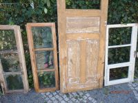 antike Gartendeko 3 Holzfenster 1 Holztür teilweise verglast Rheinland-Pfalz - Insheim Vorschau