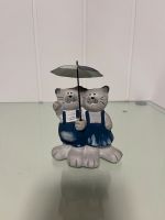 Figur Skulptur Katzen Regenschirm Ton Keramik 14 cm Baden-Württemberg - Ketsch Vorschau