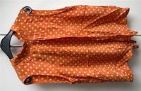 Mango Bluse Top Pünktchen orange weiß S ohne Stehkragen Nordrhein-Westfalen - Lengerich Vorschau