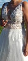 Brautkleid Hochzeitskleid Softtüll Schleppe Oberteil Transparent Sachsen - Lugau Vorschau
