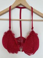 Hunkemöller Bralette BH Spitze rot S bügellos Dresden - Loschwitz Vorschau