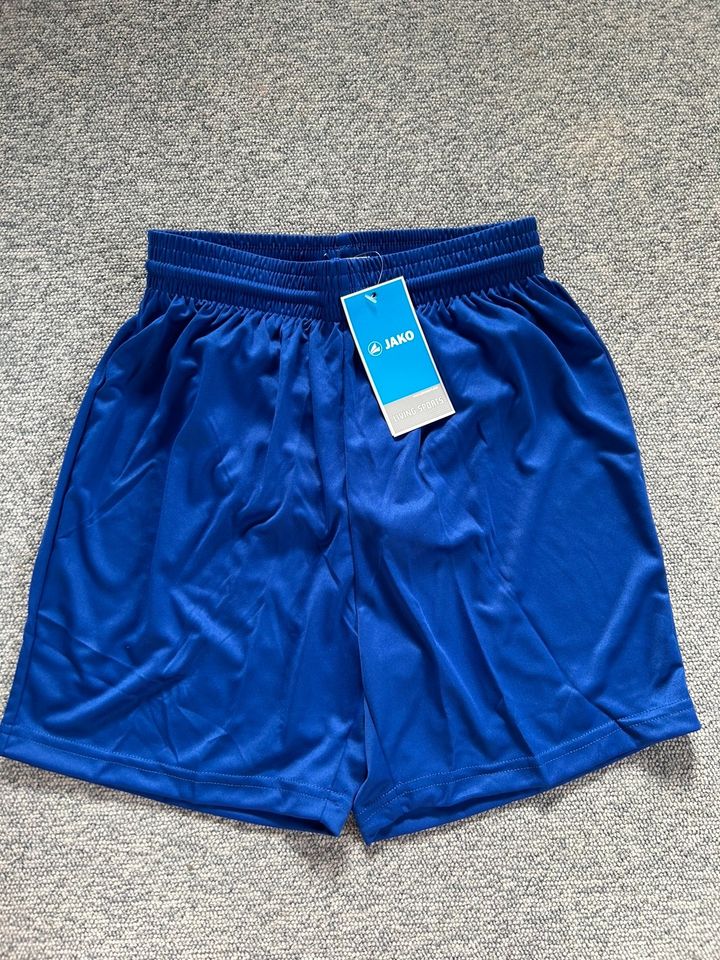 JAKO Sporthose kurz Blau Kinder 9-10Y Gr. 140 NEU mit Etikett in Düsseldorf