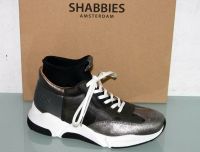 SHABBIES AMSTERDAM Sneaker Boots Leder Gr. 41 silber/schwarz NEU! Bayern - Münnerstadt Vorschau