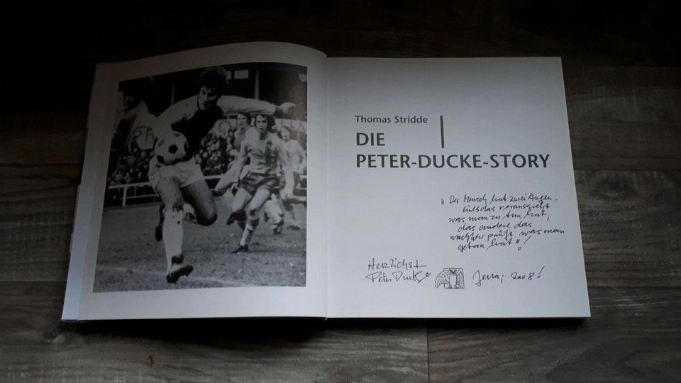 DIE PETER-DUCKE-STORY - signiert von Peter Ducke - FC Zeiss Jena in Magdeburg