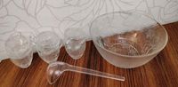 Bowlegefäß aus Glas + 6 Glas-Tassen + Kunststoffkelle Nordrhein-Westfalen - Moers Vorschau