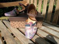 Think Aida Pumps, Flamenco, Riemchenpumps, Taupe/Blau/ Rot Blumen Niedersachsen - Hildesheim Vorschau