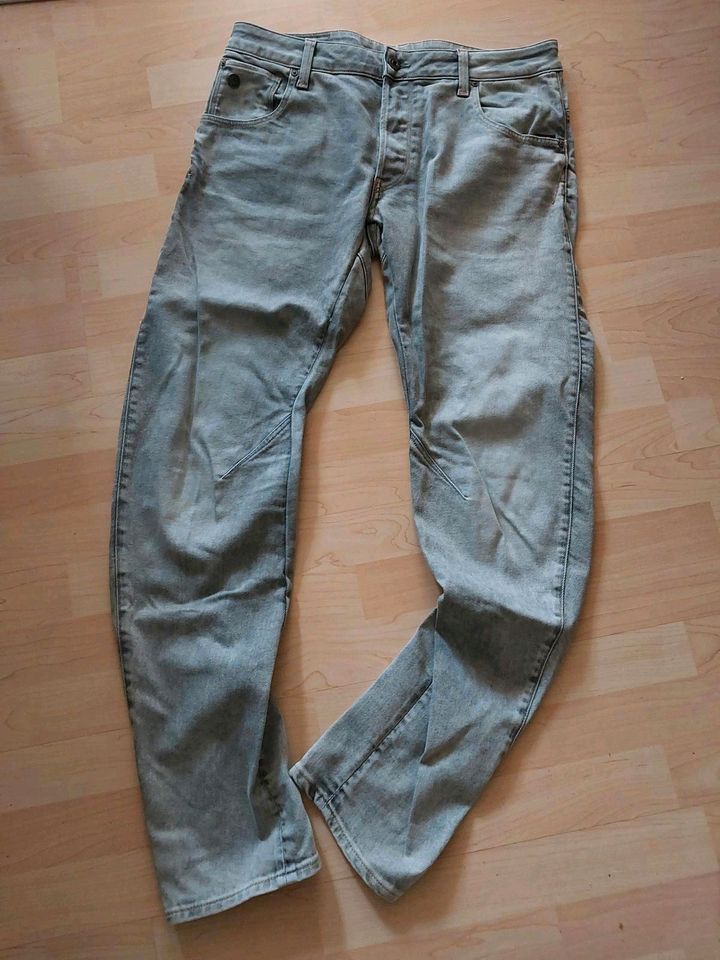 G-Star Arc 3D Slim 34/32 Tapered Jeans grau in Leipzig