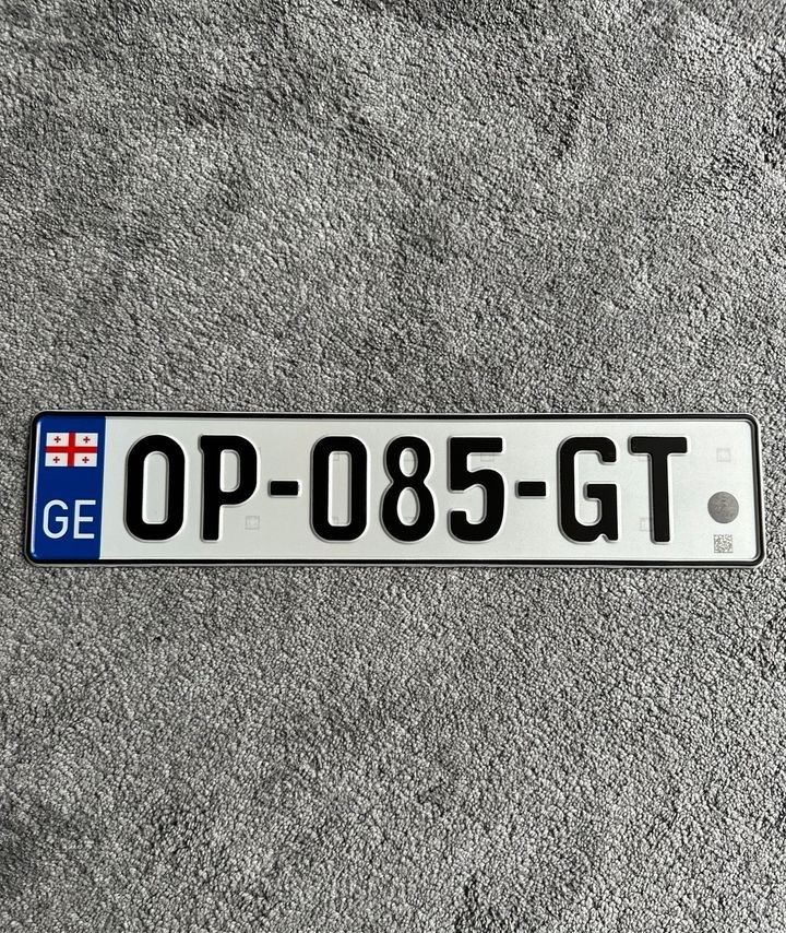 Nummernschild/Kennzeichen Georgien in Gehrden