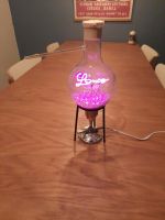 Tisch-Lampe Laborglas Love pink DIY, Unikat Altona - Hamburg Sternschanze Vorschau