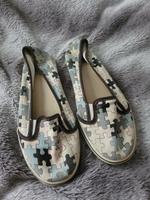 VANS Flats Ballerinas Ballerina Stoff weiß schwarz Puzzle 39 39,5 Sachsen - Aue Vorschau
