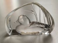Vintage Mats Johansson Kristallglas geätzte Ente signiert Frankfurt am Main - Gallusviertel Vorschau