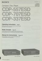 Suche Bedienungsanleitung für Sony CDP-337ESD oder CDP-557ESD. Eimsbüttel - Hamburg Niendorf Vorschau