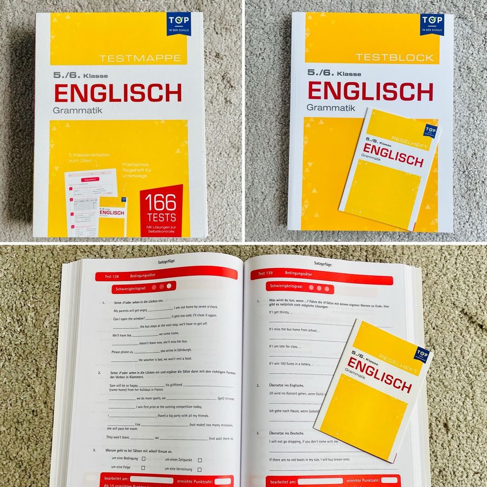 Englisch Grammatik Nachhilfe Set: 5./6., 7./8. & 9./10. Klasse in Wiesbaden