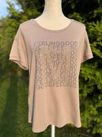 Monari T-Shirt Damen Shirt Kurzärmliges Oberteil 38 40 beige niet Niedersachsen - Heidenau Vorschau
