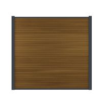 WPC Sichtschutzzaun "Premium Modern Rhombus Teak150mm" Boston Nordrhein-Westfalen - Olfen Vorschau