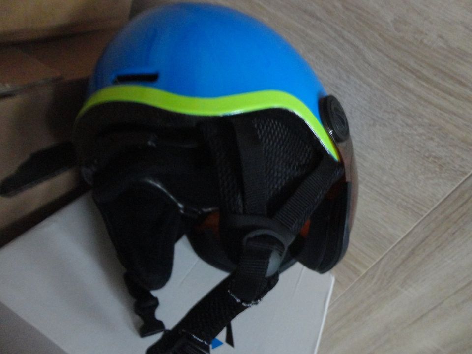 Tecnopro Ski & Snowbord Helm inkl.Brille, blau in Bischofswerda