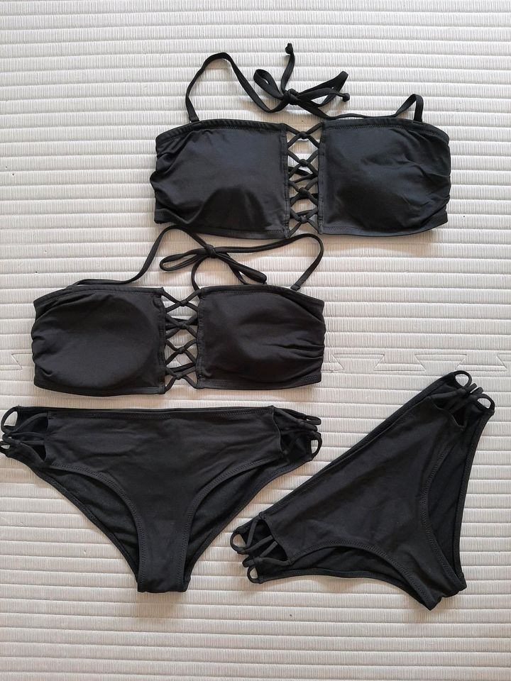 Bikini Bandeau schwarz h&m in Duisburg