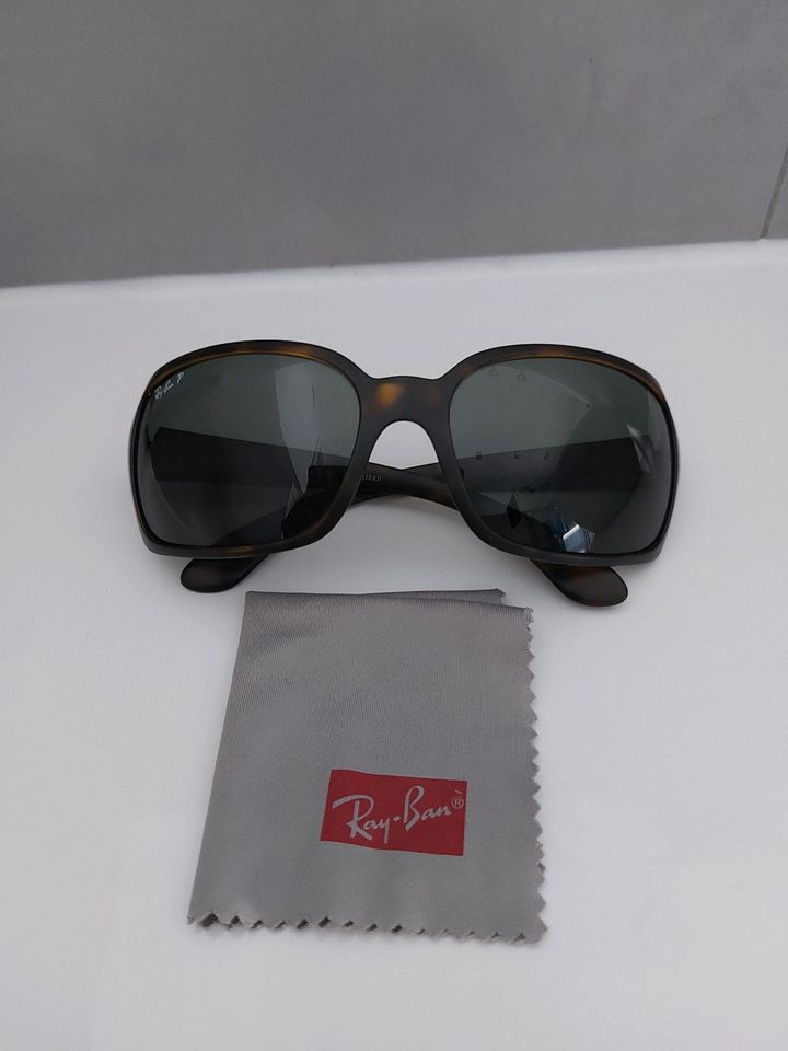 Sonnenbrille Damen Ray Ban RB4068 matt braun Havana rechteckig in Köln