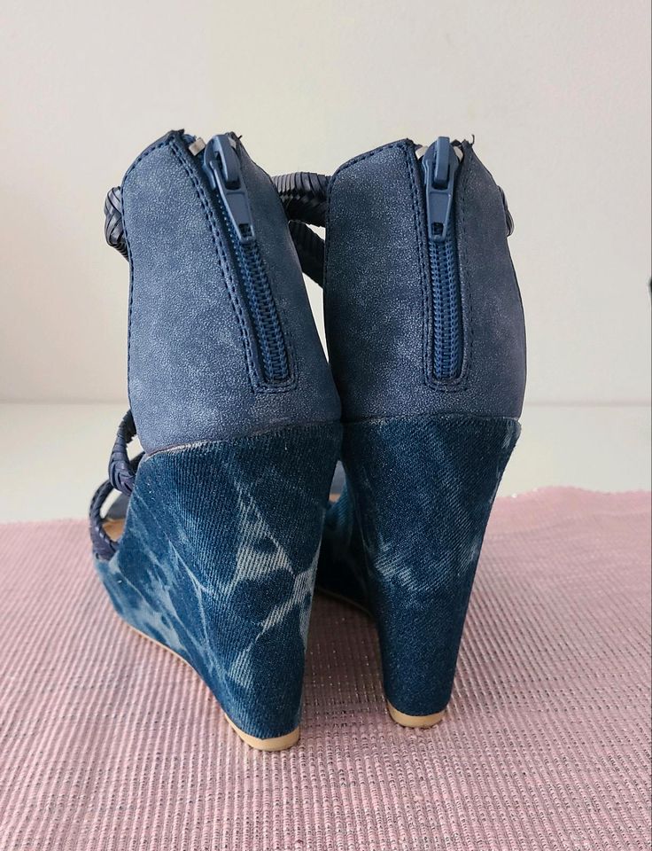 sacha Trend Collection Wedges Keilabsatz Sandalette jeansblau 39 in Köln