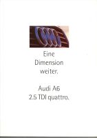 1995 PROSPEKT AUDI A6 2.5 TDI quattro- LIMOUSINE UND AVANT –04/95 Hessen - Birkenau Vorschau