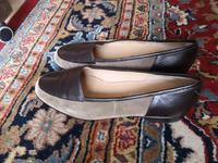 Schuhe von Gabor flach, Größe 6,5, grau schwarz Bochum - Bochum-Nord Vorschau