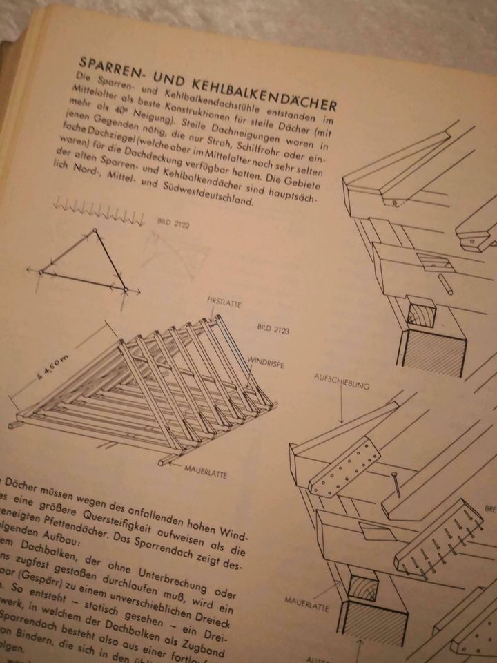 Alt Buch Hochbaukonstruktion Heinrich Schmitt 1967 Retro in Marl