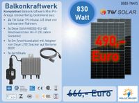 BALKONKRAFTWERK ☀️ | Deye 800 Watt | steckerfertig | drosselbar Niedersachsen - Hessisch Oldendorf Vorschau