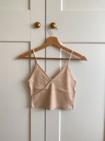 Geripptes Cropped Top von Topshop Shirt Trägershirt in beige crop Stuttgart - Stuttgart-Süd Vorschau