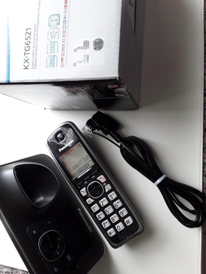 Festnetz-Telefon Panasonic KX-TG6521 mit AB, ohne Netzteil. in Berlin