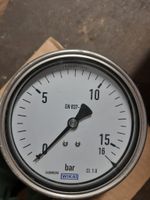 Wika Druckmanometer Edelstahl 100mm 0-16 Bar EN 837-1 Cl 1.0 Baden-Württemberg - Baden-Baden Vorschau