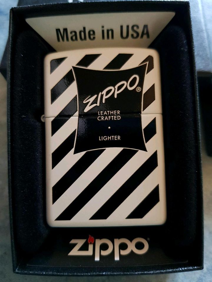 Zippo Leather Cratet Lighter neu OVP in Treuen