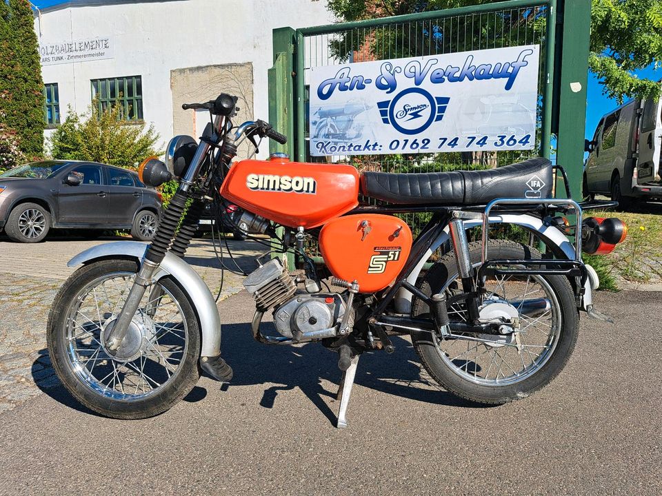 Simson S51 4Gang Baujahr 1990 mit 60km/h Papieren in Altenburg