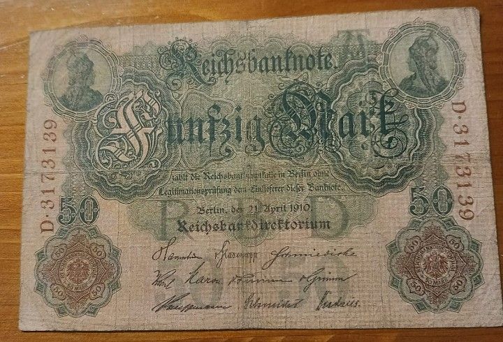 Reichsbanknote 50 Mark in Faßberg