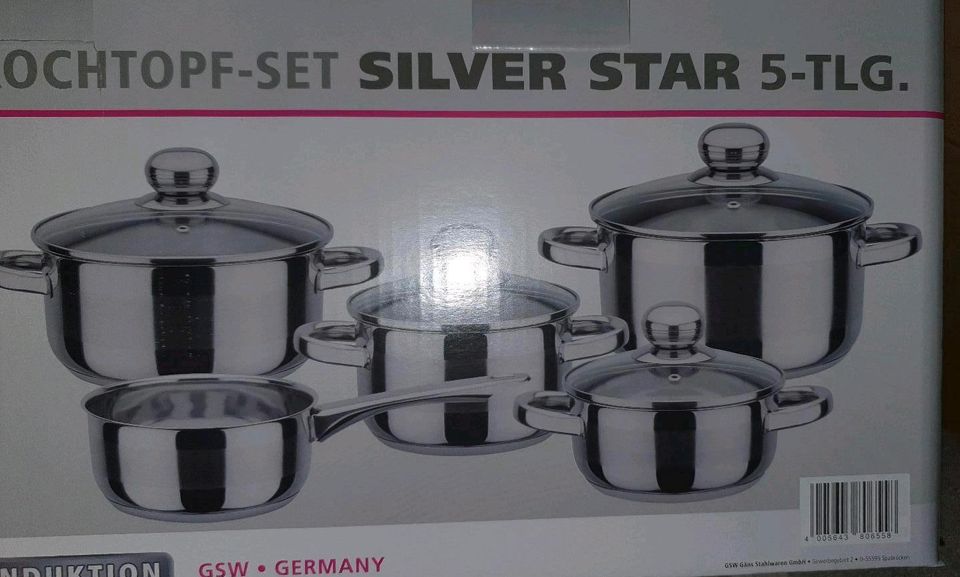 GSW Topfset SILVER STAR 5 teilig INDUKTION Kochtopf Set in Wuppertal -  Ronsdorf | eBay Kleinanzeigen ist jetzt Kleinanzeigen