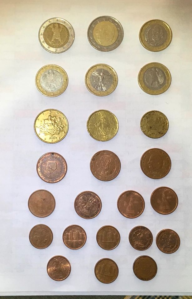 Sammler Verschiedene € EURO Münzen mit Fehlern FEHLPRÄGUNG in Riedlingen