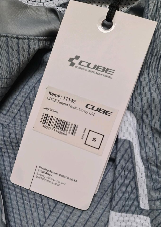 Cube Herren MTB Trikot Langarm Shirt, ungetragen, Gr. S in Roßtal