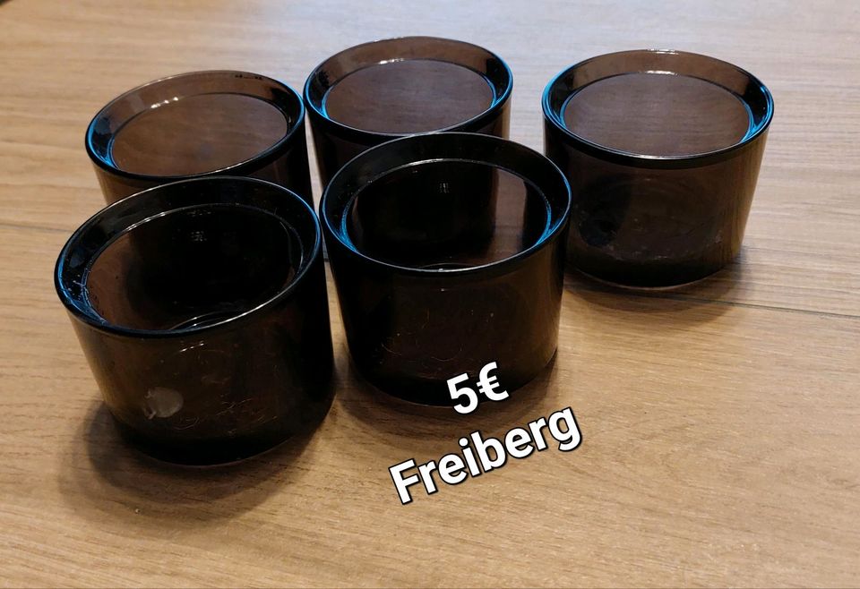 5 Teelichtgläser in Freiberg am Neckar