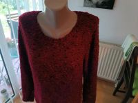 Burgunderroter Strickpulli mit Lochmuster, gr 38/40 Bad Zwischenahn - Bloh Vorschau