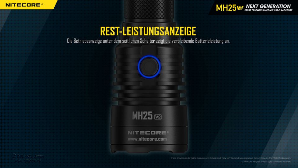 Nitecore MH25V2 LED Taschenlampe Jagd Set Farbfilter in Bischoffen