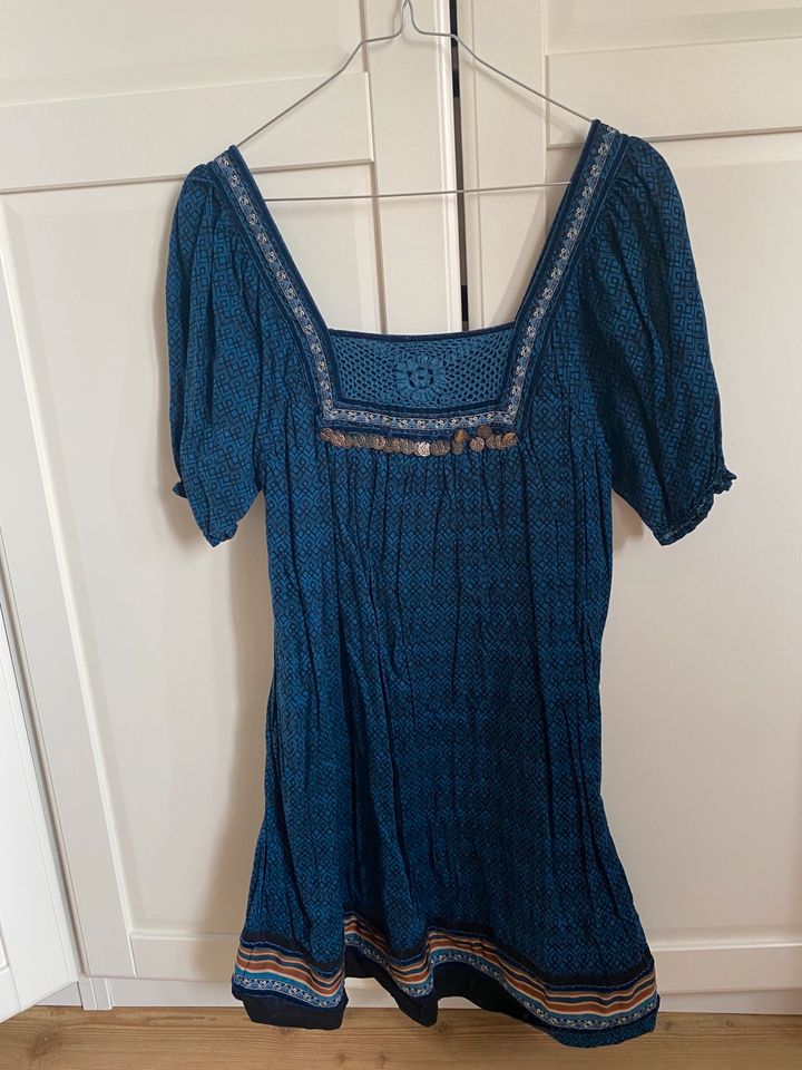 Zara Trf m 38 m 36 40 boho vintage Spitze Blau hängerchen in Thedinghausen