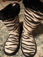 Zebra Stiefel Plüsch warm Karneval Kostüm Nordrhein-Westfalen - Much Vorschau