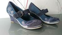 Blaue Pumps mit Keilabsatz Größe 40 (Graceland) Rheinland-Pfalz - Bad Sobernheim Vorschau